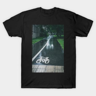 Rain on Cycle path T-Shirt
